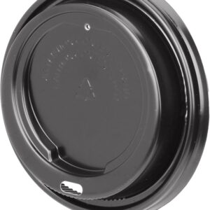 Coffee Cup Lids 12oz 500ml 50 Pack Black Leakproof for Ripple Cups Ideal for Coffee Tea Hot Chocolate