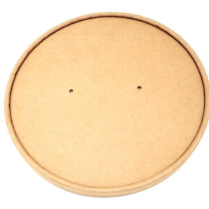 Kraft Paper Disposable Lids (500ml, 750ml) 50 Pack